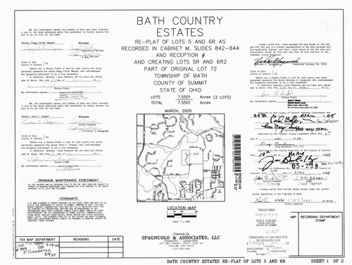 Bath country estates replat of lots 5 and 6r 0001