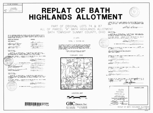 Bath highlands allotment replat 0001