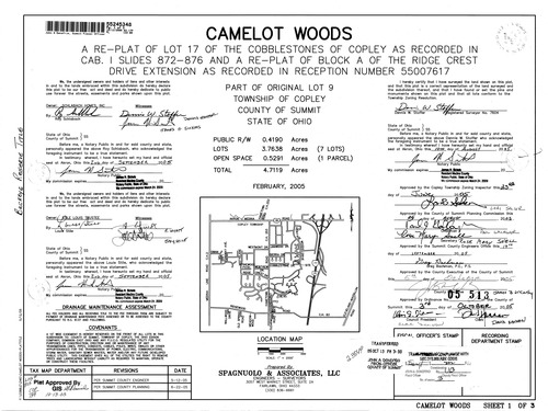 Camelot woods replat or lot 17 0001
