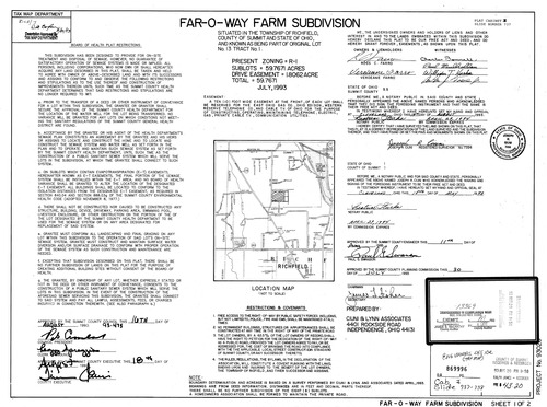Far o way farm subdivision 0001
