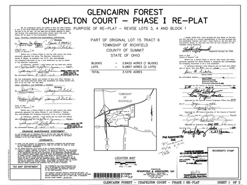 Glencairn forest chapelton court phase 1 re plat 0001