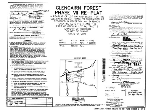 Glencairn forest phase 7 replat of lot 116 block t1