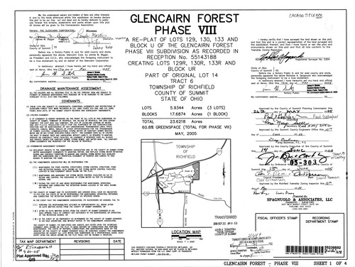 Glencairn forest phase 8 replat lots 129 130 133 0001