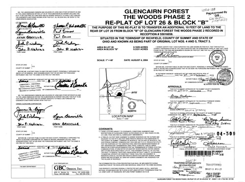 Glencairn forest the woods phase 2 re plat of lot 26 and block b 0001