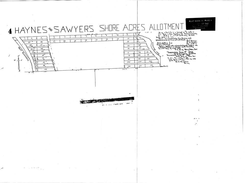 Haynes and sawyers shore acres allotment 001