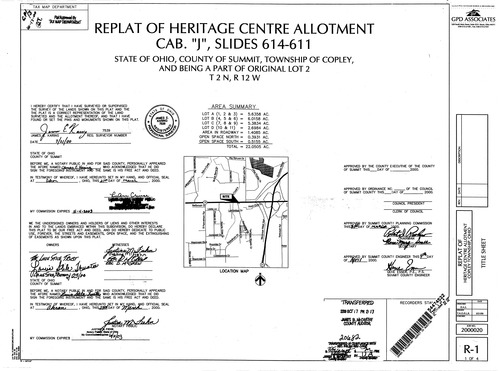 Heritage centre allotment replat 001