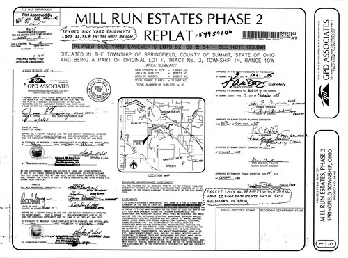 Mill run estates phase 2 replat 0001