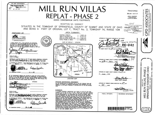 Mill run villas phase 2 replat 0001