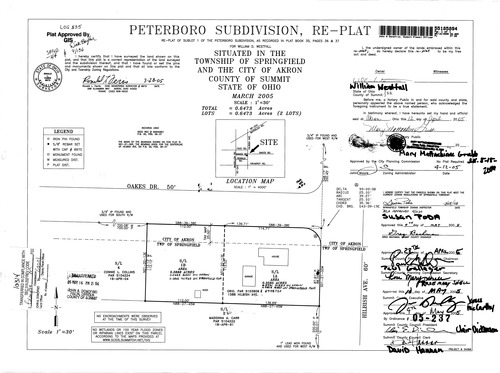 Peterboro subdivision replat 0001