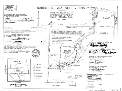 Robert r may subdivision 0001