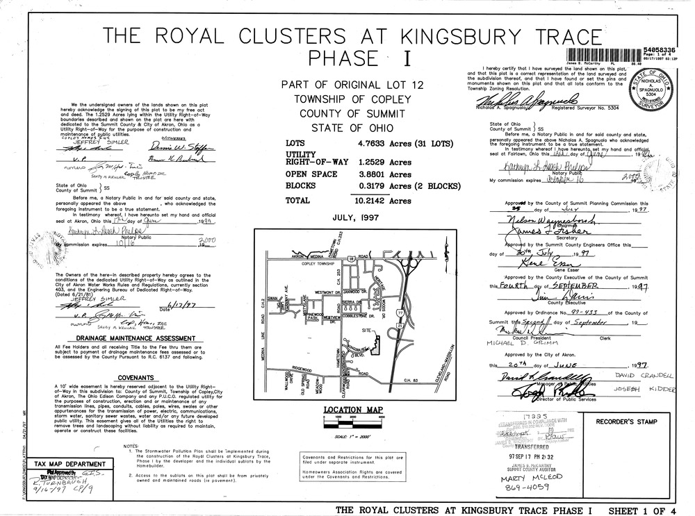 Royal clusters at kingsbury trace phase 1 0001