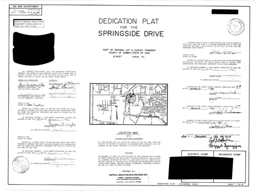 Springside drive dedication plat 001