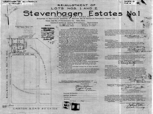 Stevenhagen estates no 1 reallotment 001