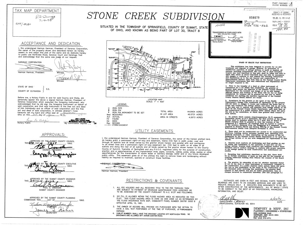 Stone creek subdivision 001