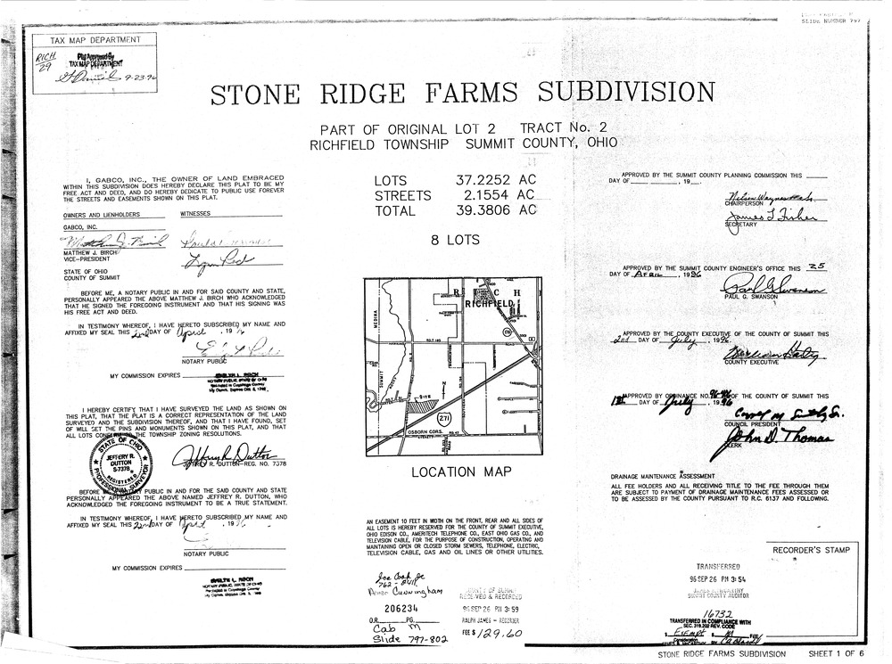 Stone ridge farm subdivision 001