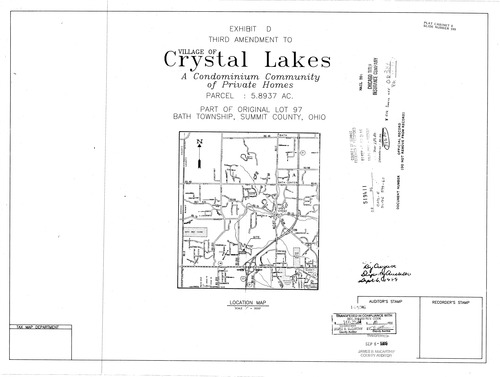 Village of crystal lakes condominium exhibit d 3rd amendment 001