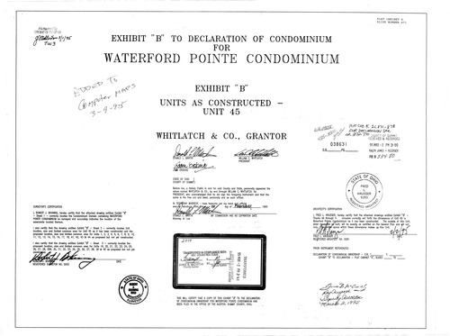 Waterford pointe condominium exhibit b 001