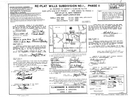 Wills subdivision no 1 phase 2 replat 001