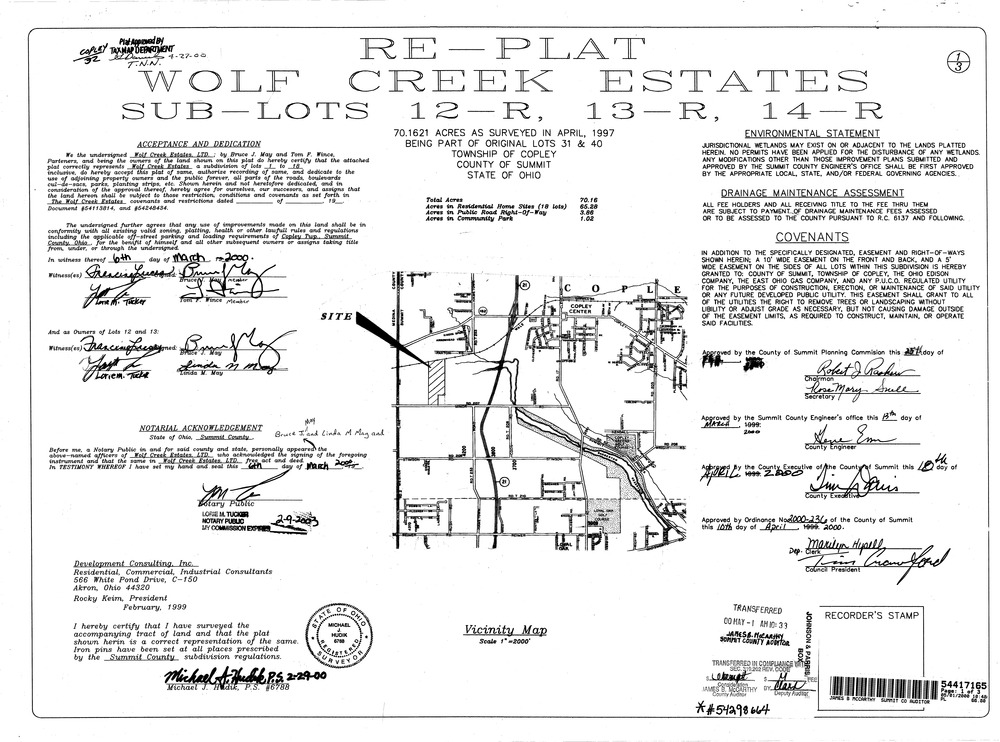 Wolf creek estates replat 001