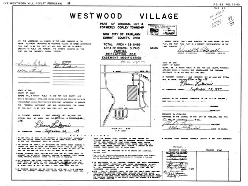 Westwood village replat 0001