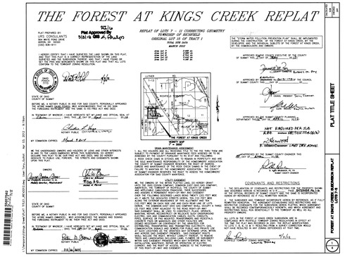 Forest at kings creek replat 01