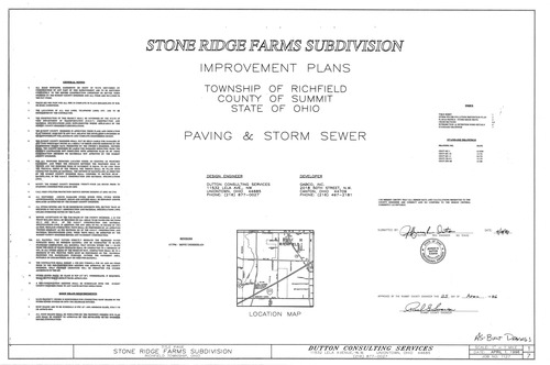 Stone ridge farms subd as builts 0001